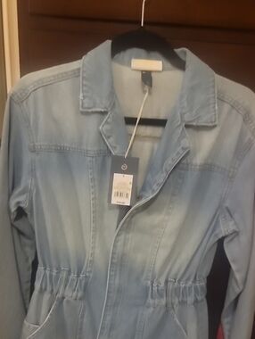 NWT Universal Thread Light Blue Denim Zipfront Dress Women Size 4